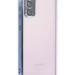 Uray store Samsung Galaxy S20 FE Kılıf Razer Lensli Silikon - Açık Mavi