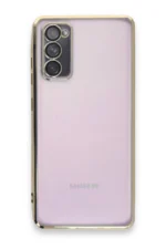 Uray store Samsung Galaxy S20 FE Kılıf Razer Lensli Silikon - Gold - Görsel 2