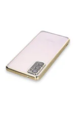 Uray store Samsung Galaxy S20 FE Kılıf Razer Lensli Silikon - Gold - Görsel 3