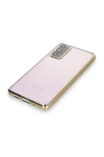 Uray store Samsung Galaxy S20 FE Kılıf Razer Lensli Silikon - Gold - Görsel 4