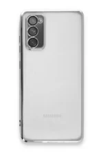 Uray store Samsung Galaxy S20 FE Kılıf Razer Lensli Silikon - Gümüş - Görsel 2