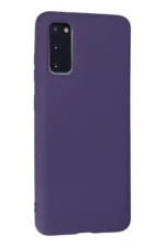 Uray store Samsung Galaxy S20 Kılıf Nano içi Kadife Silikon - Mor - Görsel 3