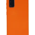 Uray store Samsung Galaxy S20 Kılıf Nano içi Kadife Silikon - Turuncu