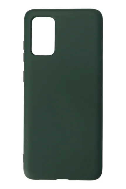 Uray store Samsung Galaxy S20 Plus Kılıf Nano içi Kadife Silikon - Koyu Yeşil