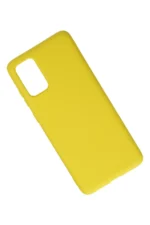 Uray store Samsung Galaxy S20 Plus Kılıf Nano içi Kadife Silikon - Sarı - Görsel 2
