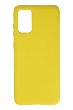 Uray store Samsung Galaxy S20 Plus Kılıf Nano içi Kadife Silikon - Sarı