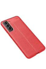 Uray store Samsung Galaxy S21 FE Kılıf Auto Focus Kapak - Kırmızı - Görsel 2