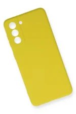 Uray store Samsung Galaxy S21 FE Kılıf Nano içi Kadife Silikon - Sarı - Görsel 2