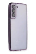 Uray store Samsung Galaxy S21 FE Kılıf Razer Lensli Silikon - Mor