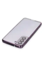 Uray store Samsung Galaxy S21 FE Kılıf Razer Lensli Silikon - Mor - Görsel 3