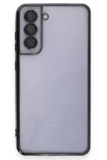 Uray store Samsung Galaxy S21 FE Kılıf Razer Lensli Silikon - Siyah - Görsel 2