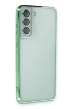 Uray store Samsung Galaxy S21 FE Kılıf Razer Lensli Silikon - Yeşil - Görsel 2