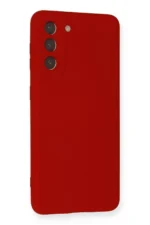 Uray store Samsung Galaxy S21 Kılıf Nano içi Kadife Silikon - Kırmızı - Görsel 2