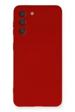 Uray store Samsung Galaxy S21 Kılıf Nano içi Kadife Silikon - Kırmızı