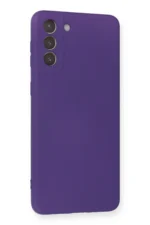 Uray store Samsung Galaxy S21 Plus Kılıf Nano içi Kadife Silikon - Mor - Görsel 2