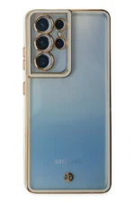 Uray store Samsung Galaxy S21 Ultra Kılıf Liva Lens Silikon - Beyaz - Görsel 2
