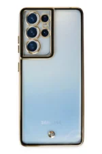 Uray store Samsung Galaxy S21 Ultra Kılıf Liva Lens Silikon - Siyah - Görsel 2