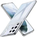 Uray store Samsung Galaxy S21 Ultra Kılıf Lüx Şeffaf Silikon