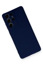 Uray store Samsung Galaxy S21 Ultra Kılıf Nano içi Kadife Silikon - Lacivert - Görsel 3