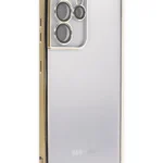 Uray store Samsung Galaxy S21 Ultra Kılıf Razer Lensli Silikon - Gold