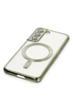Uray store Samsung Galaxy S22 Kılıf Kross Magneticsafe Kapak - Koyu Yeşil - Görsel 4