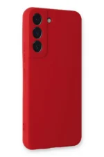 Uray store Samsung Galaxy S22 Plus Kılıf Nano içi Kadife Silikon - Kırmızı - Görsel 2