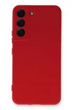 Uray store Samsung Galaxy S22 Plus Kılıf Nano içi Kadife Silikon - Kırmızı