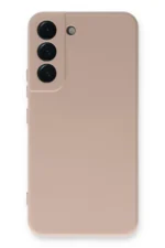 Uray store Samsung Galaxy S22 Plus Kılıf Nano içi Kadife Silikon - Pudra - Görsel 3