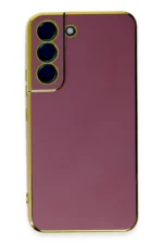 Uray store Samsung Galaxy S22 Plus Kılıf Volet Silikon - Kırmızı
