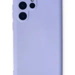 Uray store Samsung Galaxy S22 Ultra Kılıf Nano içi Kadife Silikon - Lila