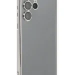 Uray store Samsung Galaxy S22 Ultra Kılıf Razer Lensli Silikon - Gümüş