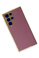 Uray store Samsung Galaxy S22 Ultra Kılıf Volet Silikon - Kırmızı - Görsel 2