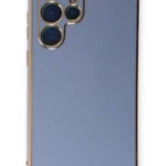 Uray store Samsung Galaxy S22 Ultra Kılıf Volet Silikon - Mavi