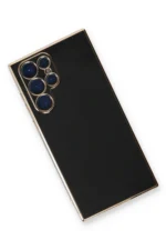 Uray store Samsung Galaxy S22 Ultra Kılıf Volet Silikon - Siyah - Görsel 2