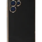 Uray store Samsung Galaxy S22 Ultra Kılıf Volet Silikon - Siyah