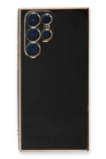 Uray store Samsung Galaxy S22 Ultra Kılıf Volet Silikon - Siyah