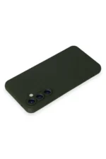 Uray store Samsung Galaxy S23 FE Kılıf Nano içi Kadife Silikon - Koyu Yeşil - Görsel 3