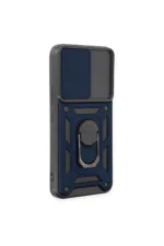 Uray store Samsung Galaxy S23 FE Kılıf Pars Lens Yüzüklü Silikon - Lacivert - Görsel 2