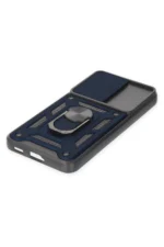 Uray store Samsung Galaxy S23 FE Kılıf Pars Lens Yüzüklü Silikon - Lacivert - Görsel 5