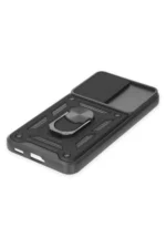 Uray store Samsung Galaxy S23 FE Kılıf Pars Lens Yüzüklü Silikon - Siyah - Görsel 5