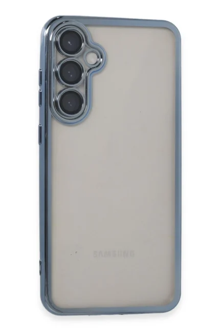 Uray store Samsung Galaxy S23 FE Kılıf Razer Lensli Silikon - Açık Mavi