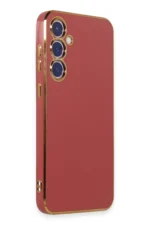 Uray store Samsung Galaxy S23 FE Kılıf Volet Silikon - Kırmızı - Görsel 2