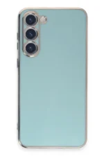 Uray store Samsung Galaxy S23 Kılıf Volet Silikon - Açık Yeşil