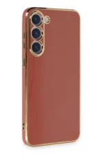 Uray store Samsung Galaxy S23 Kılıf Volet Silikon - Kırmızı - Görsel 2