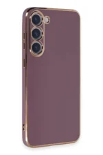 Uray store Samsung Galaxy S23 Kılıf Volet Silikon - Mor - Görsel 2