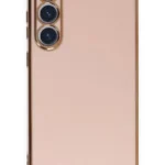 Uray store Samsung Galaxy S23 Kılıf Volet Silikon - Pembe