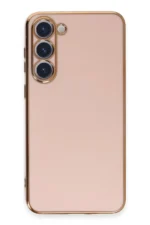 Uray store Samsung Galaxy S23 Kılıf Volet Silikon - Pembe