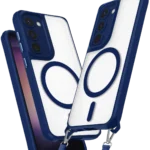 Uray store Samsung Galaxy S23 Plus Kılıf Enka Magsafe Silikon Kılıf - Lacivert