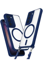 Uray store Samsung Galaxy S23 Plus Kılıf Enka Magsafe Silikon Kılıf - Lacivert