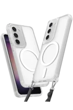 Uray store Samsung Galaxy S23 Plus Kılıf Enka Magsafe Silikon Kılıf - Şeffaf